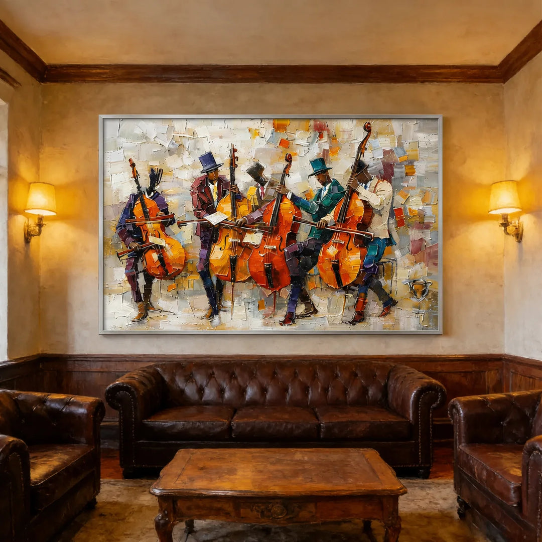 Peinture de jazz "Cordes de minuit" AA