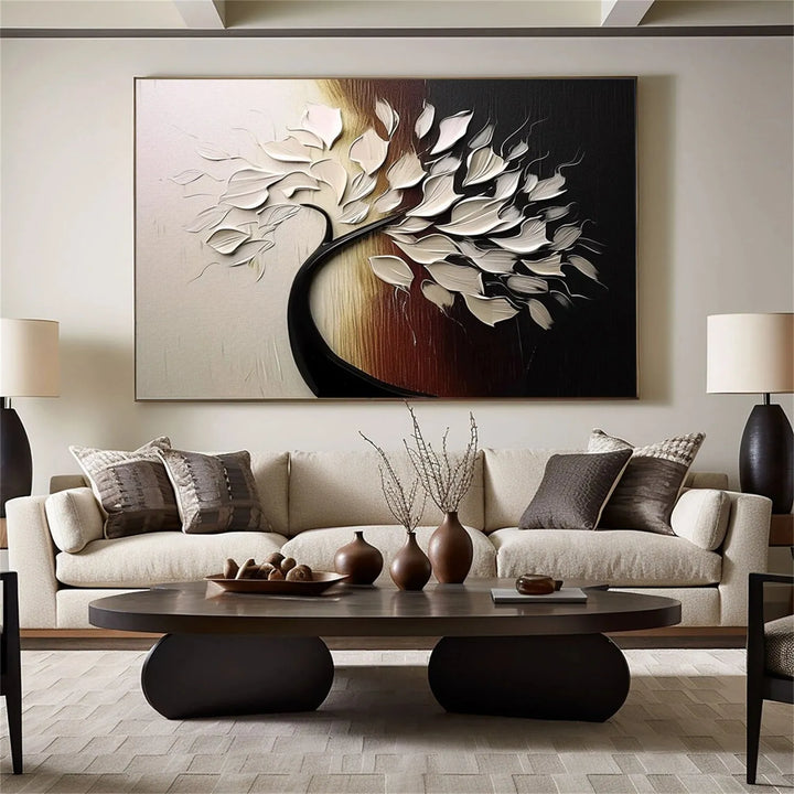 Minimalist Abstract Tree Painting MT