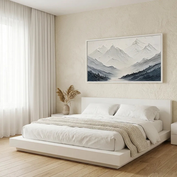 Minimalist Mountain Relief Painting TA