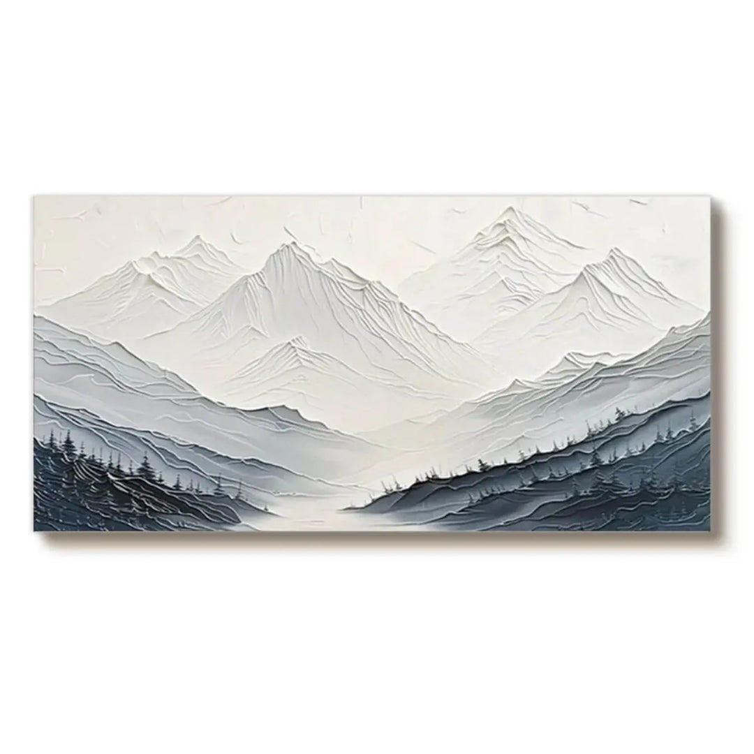 Minimalist Mountain Relief Painting TA