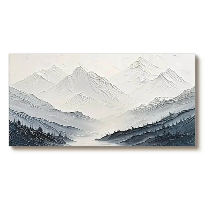 Minimalist Mountain Relief Painting TA