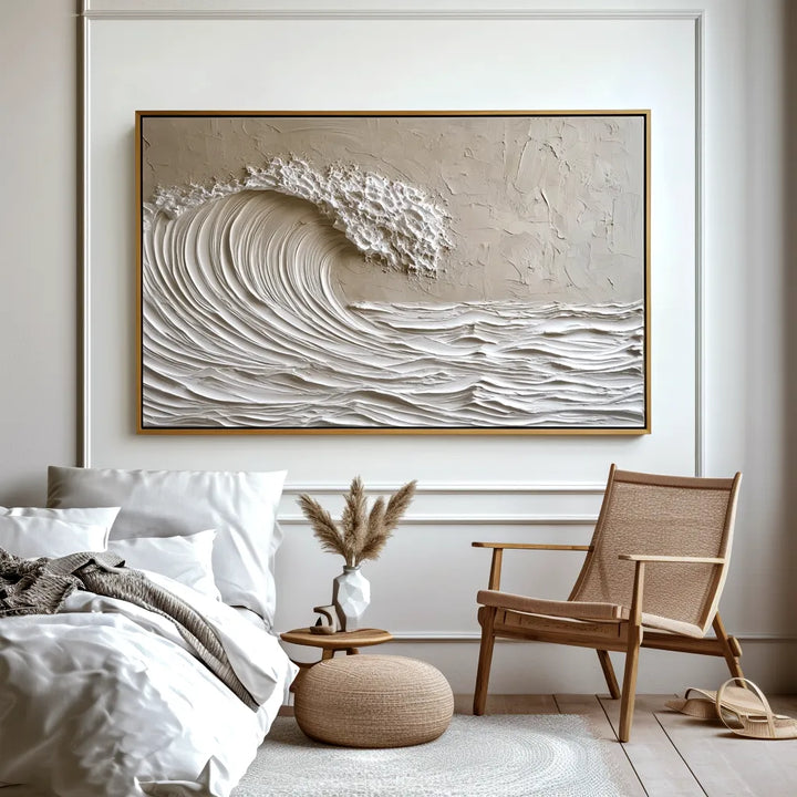 Minimalist Wave Abstract Painting MT