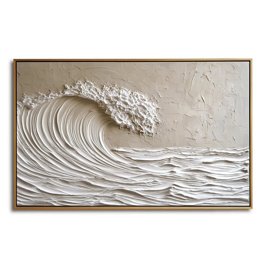 Minimalist Wave Abstract Painting MT