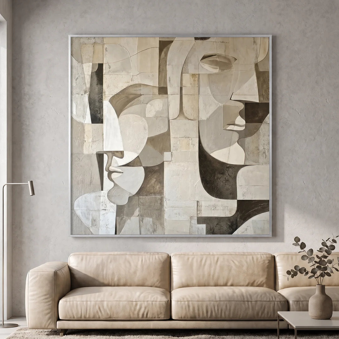 Modern Face Abstract Art AA