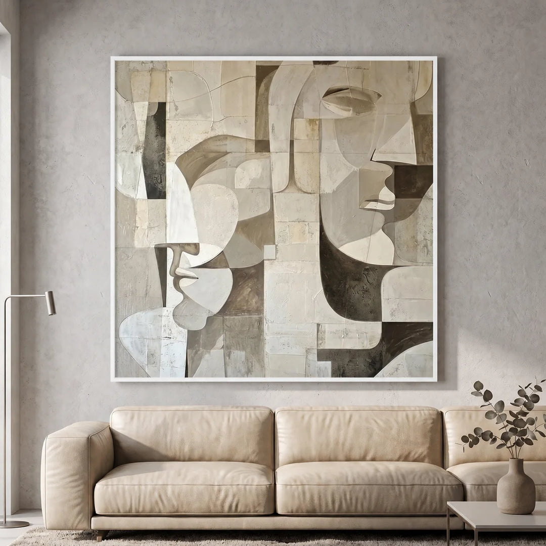 Modern Face Abstract Art AA