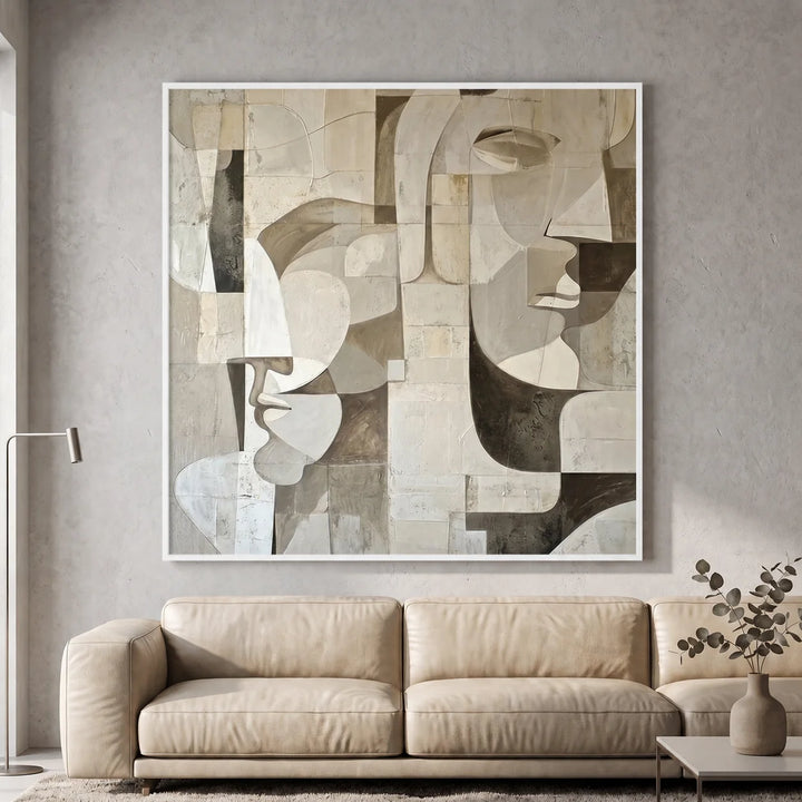 Modern Face Abstract Art AA