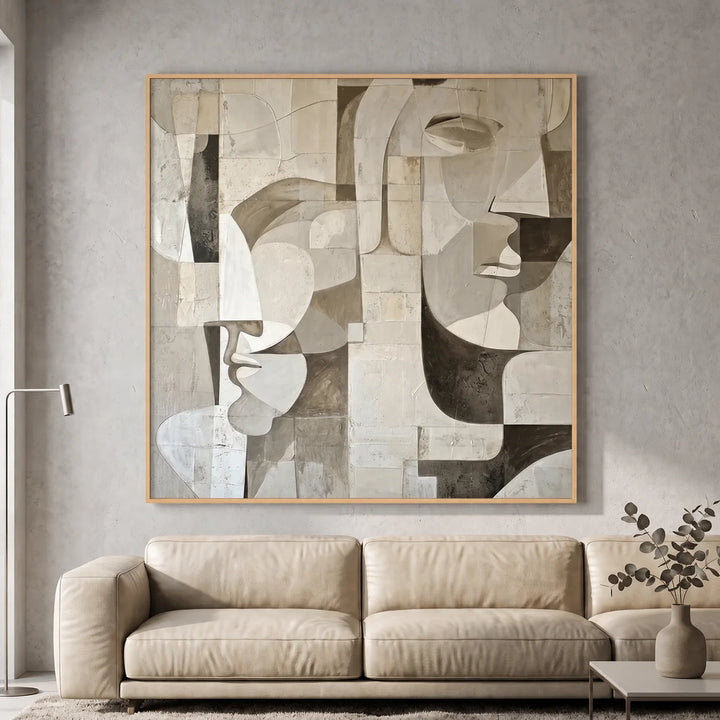 Modern Face Abstract Art AA