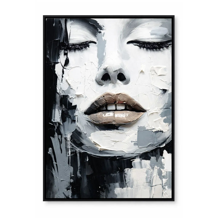 Monochrome Abstract Face Painting PP