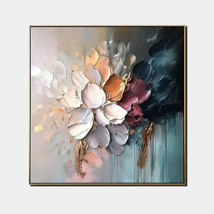 Moody Bloom Textured Abstract Floral Art TA