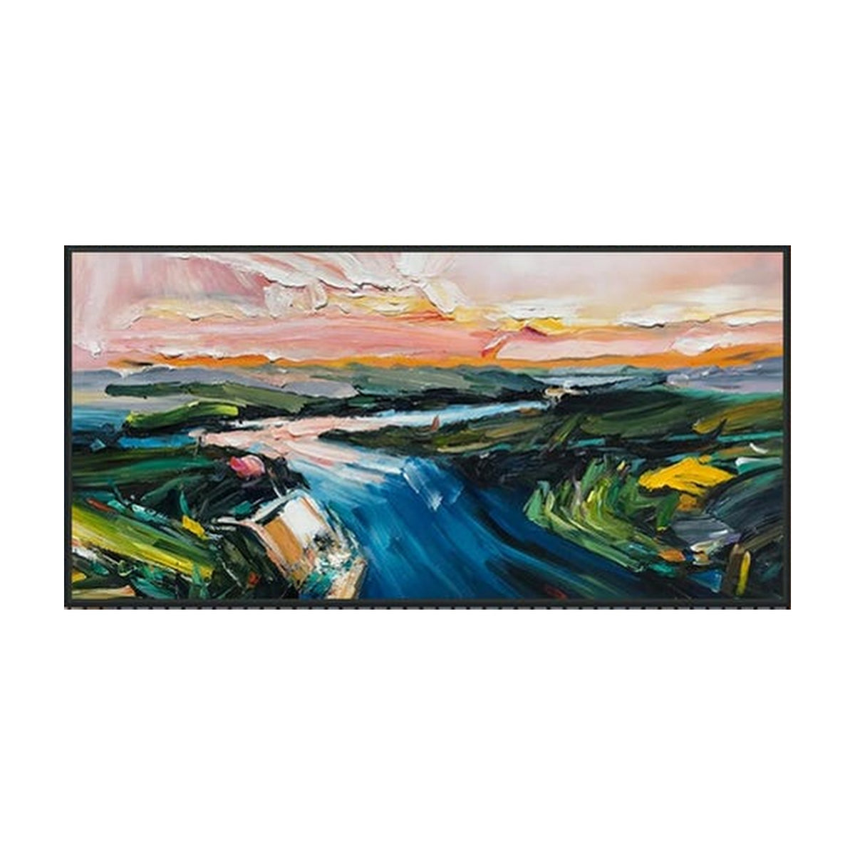 Moody Coastal Landscape Hand-Painted | HM#0710