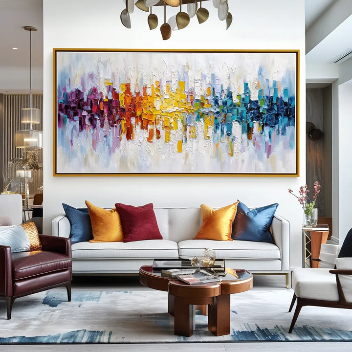 Multicolor Impasto Abstract Painting MT