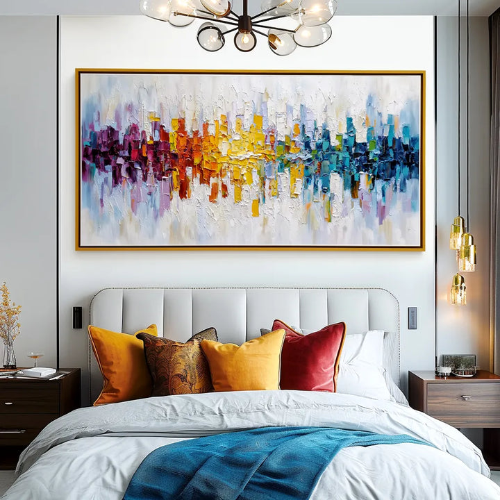 Multicolor Impasto Abstract Painting MT