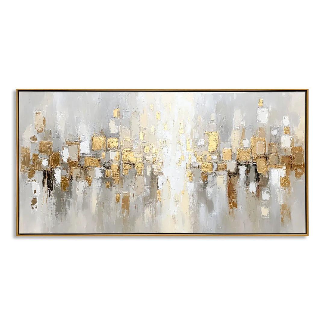 Neutral Abstract Cityscape Painting MT