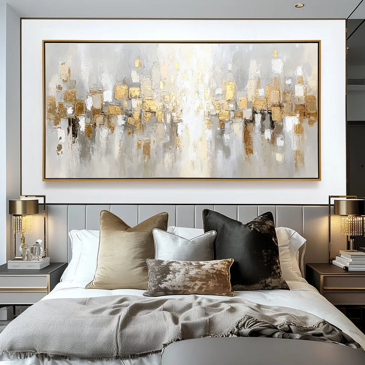 Neutral Abstract Cityscape Painting MT