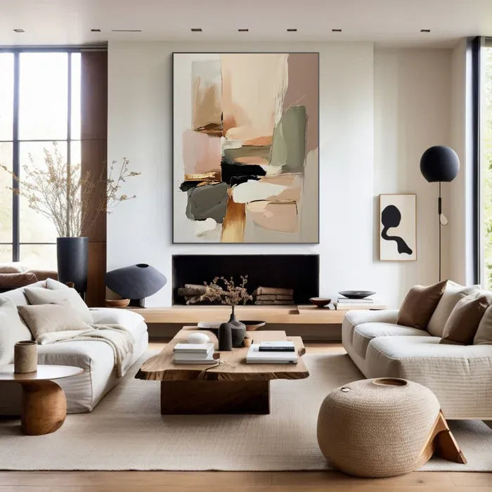 Neutral Modern Abstract Painting MT