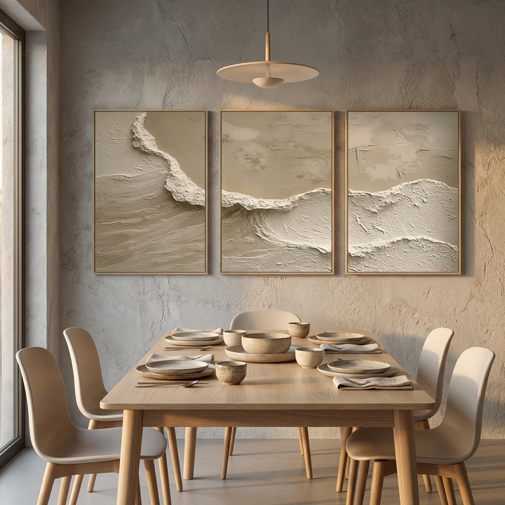 Neutral Textured Abstract Painting TA