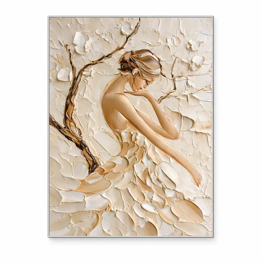 Nude Textured Figure Painting PP