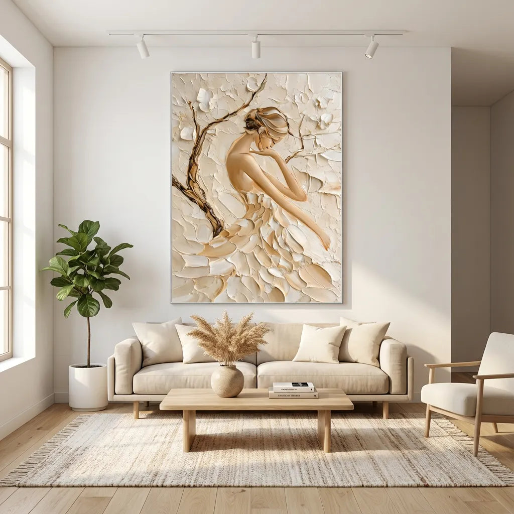 Nude Textured Figure Painting PP