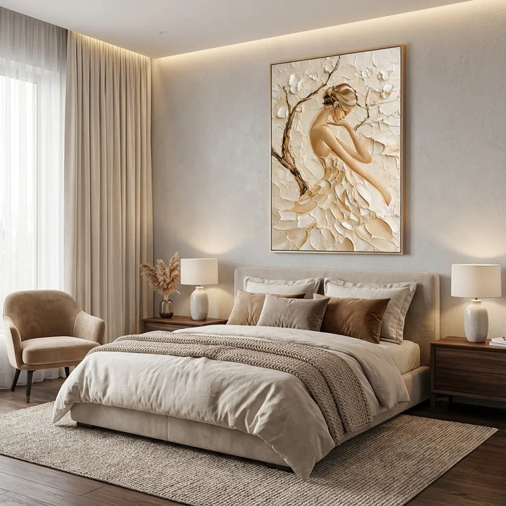 Nude Textured Figure Painting PP