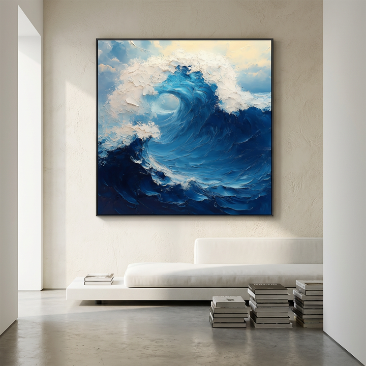 Ocean Wave Impasto Painting TA