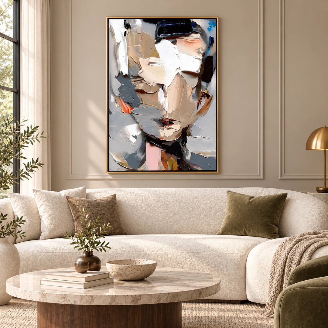 PP2109 gold frame in a styled home interior, approved medium scene