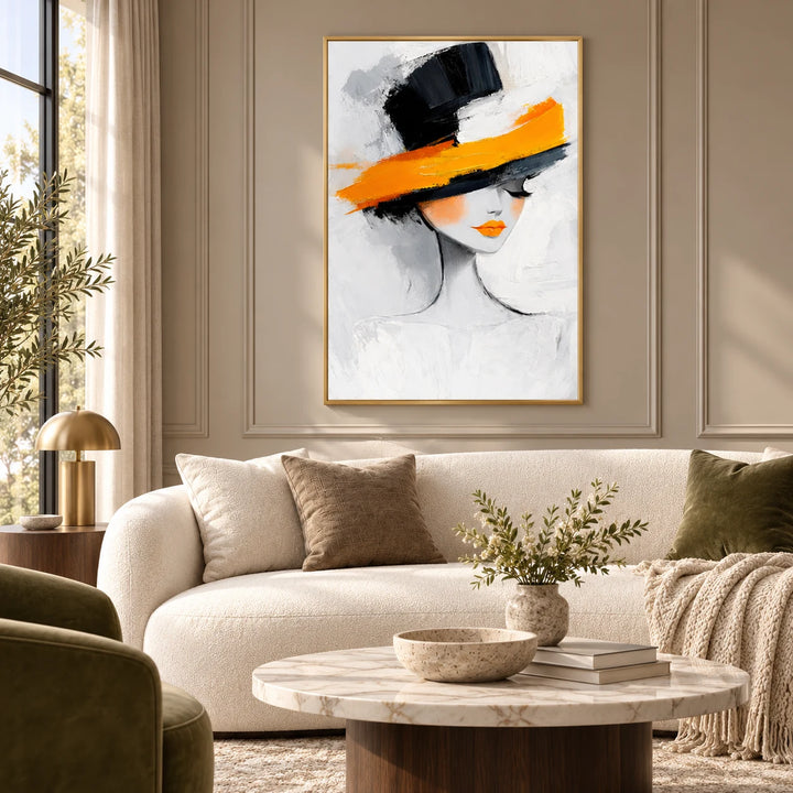PP2111 gold frame in a styled home interior, approved medium scene