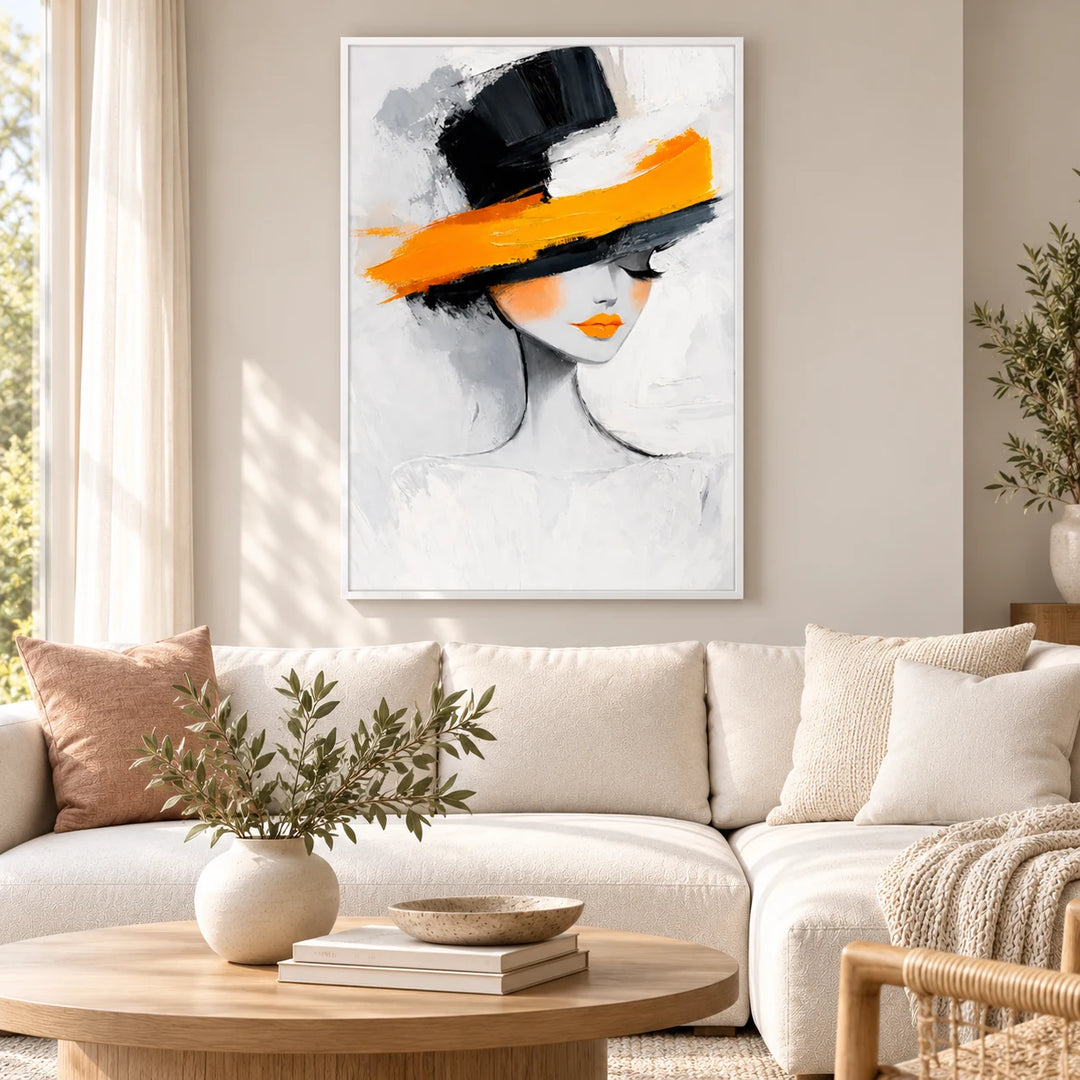 PP2111 white frame in a styled home interior, approved medium scene