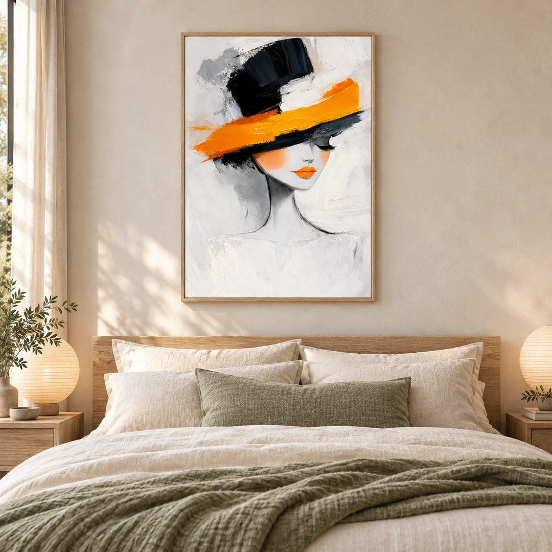 PP2111 wood frame in a styled home interior, approved medium scene