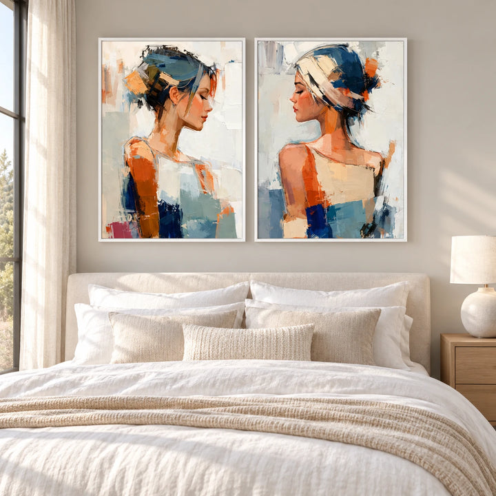 PP2112 original painting in white frame with coordinated interior