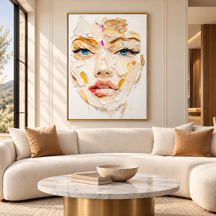 PP2114 original painting in gold frame with coordinated interior