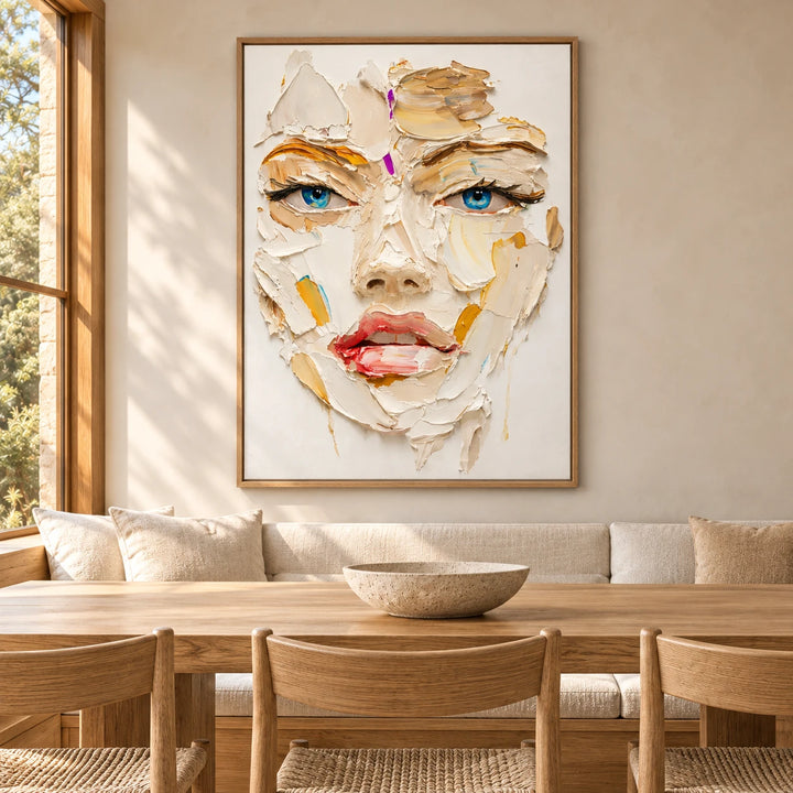 PP2114 original painting in wood frame with coordinated interior