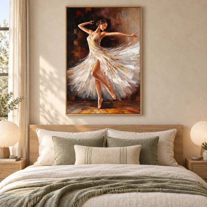 PP2117 wood frame in a styled home interior, approved medium scene