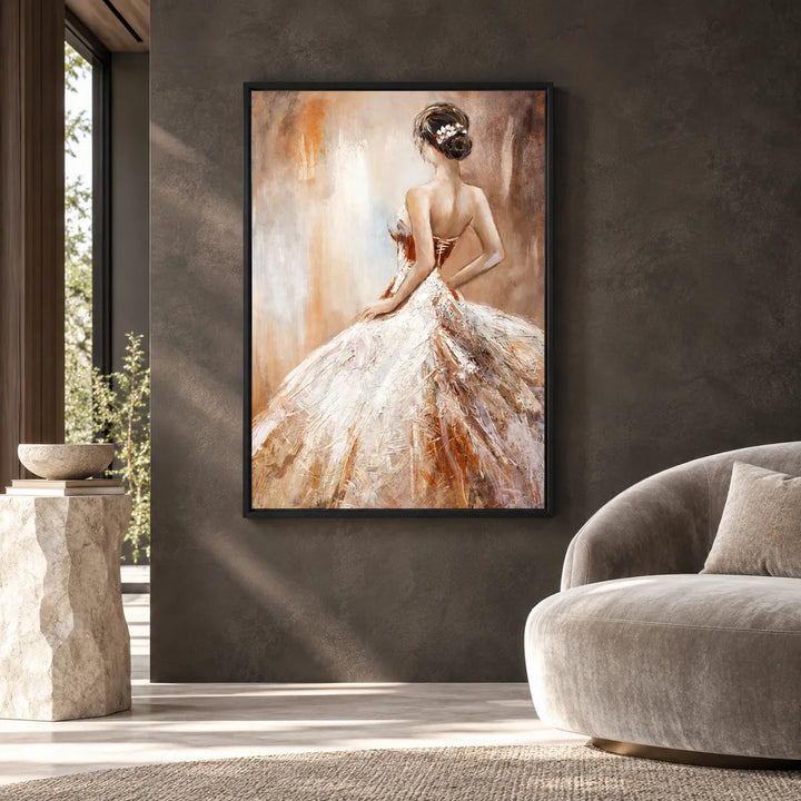 PP2118 black frame in a distinct closer medium home interior