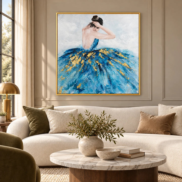PP2119 gold frame in a styled home interior, approved medium scene