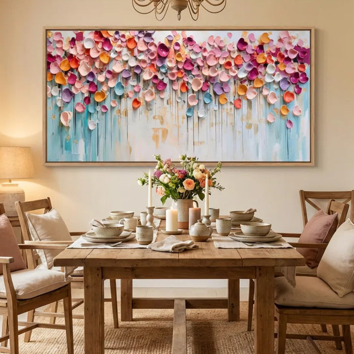 Pastel Floral Abstract Painting TA