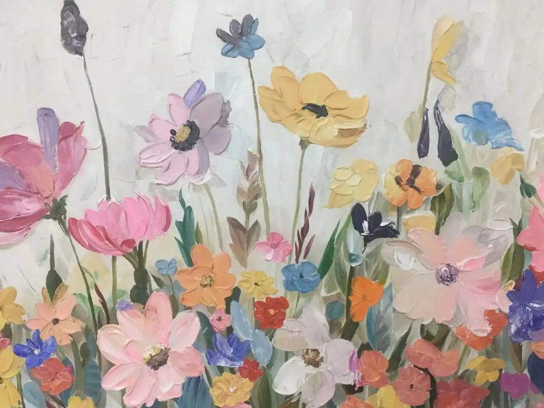 Pastel Floral Abstract Painting MT