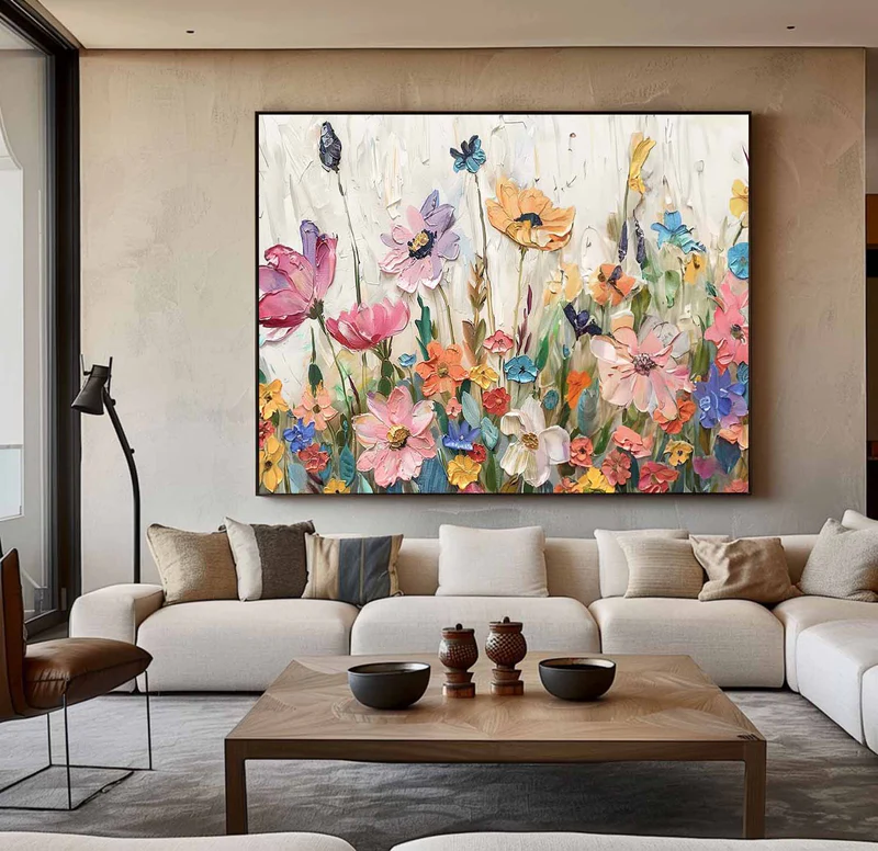 Pastel Floral Abstract Painting MT