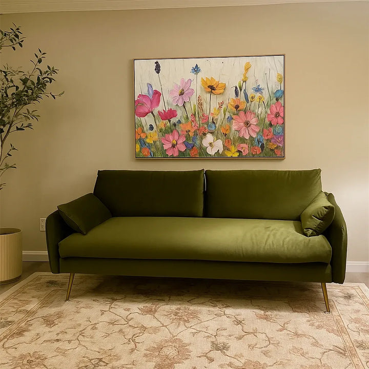 Pastel Floral Abstract Painting MT