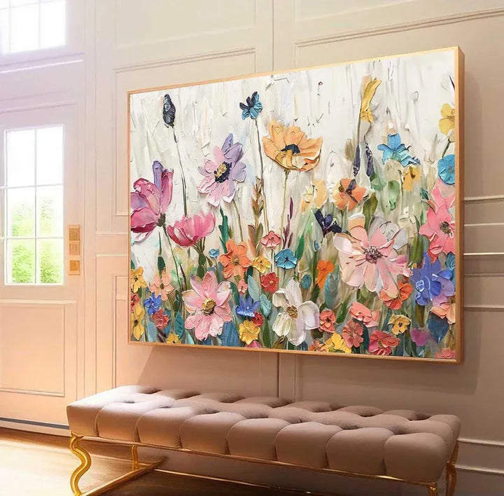 Pastel Floral Abstract Painting MT