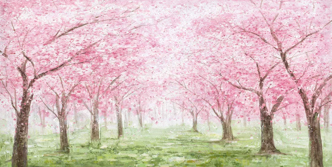 Pink Blossom Forest Painting MT