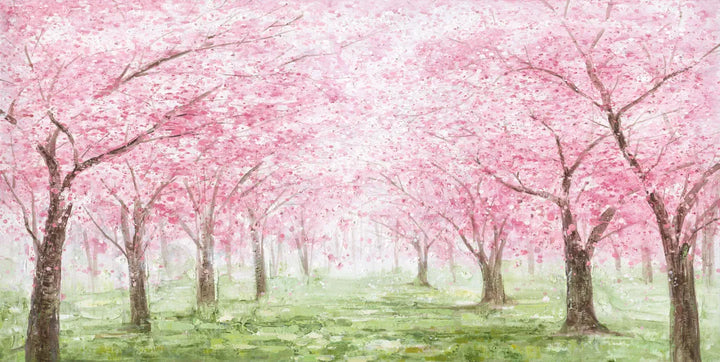 Pink Blossom Forest Painting MT