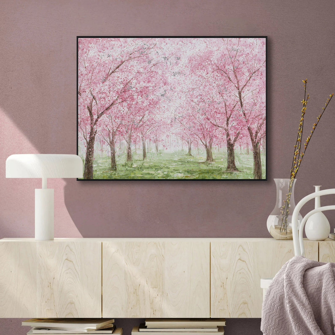 Pink Blossom Forest Painting MT#2636