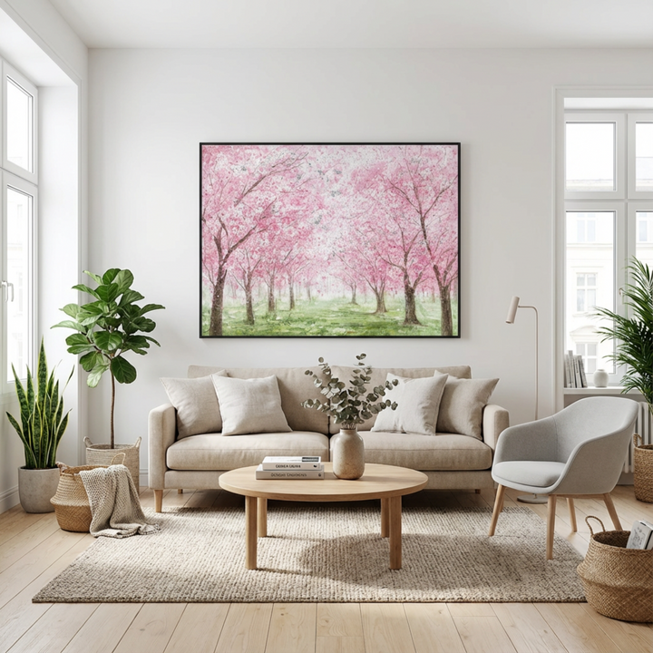 Pink Blossom Forest Painting MT#2636