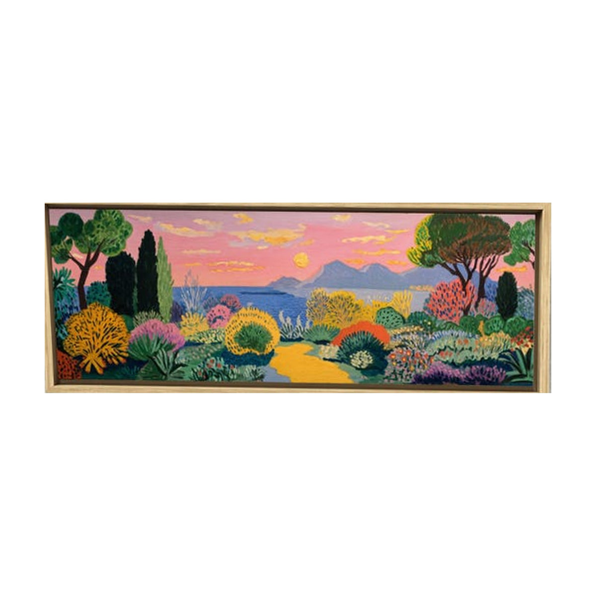 Pink and Green Hand-Painted | HM#0721