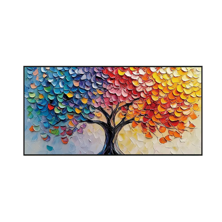 Rainbow Tree Abstract Painting MT