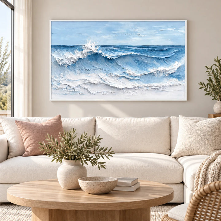 SP2102 white frame in a styled home interior, approved medium scene