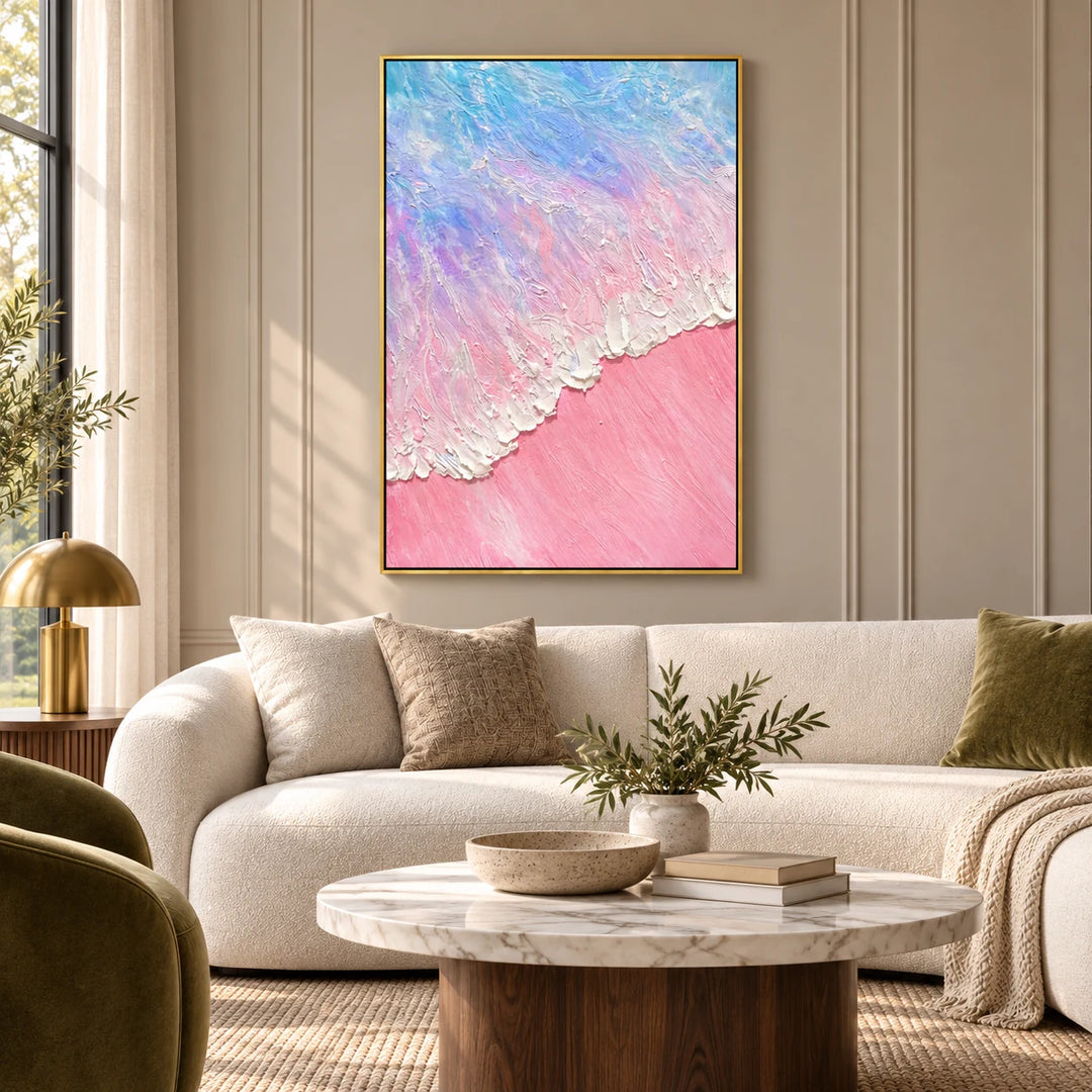 SP2104 gold frame in a styled home interior, approved medium scene