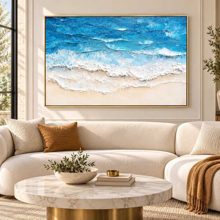 SP2105 original painting in gold frame with coordinated interior