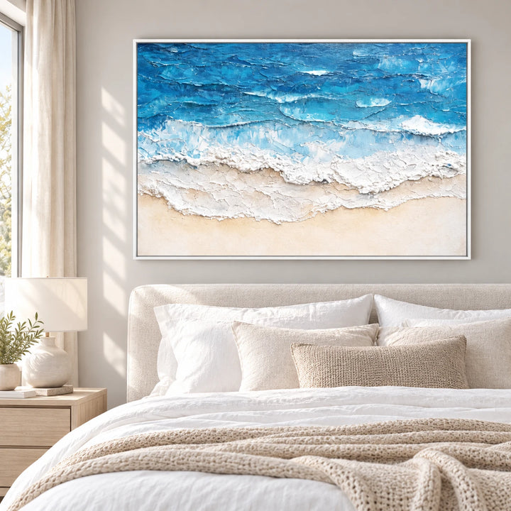 SP2105 original painting in white frame with coordinated interior