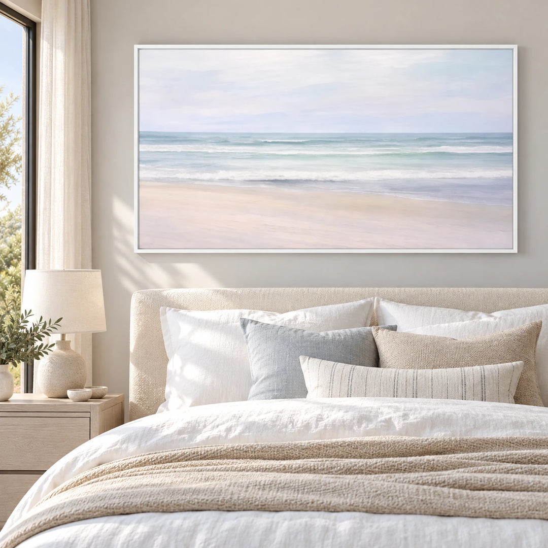 SP2107 original painting in white frame with coordinated interior